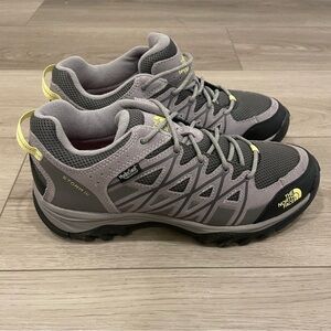 The North Face Gray and Yellow Hiking Shoes